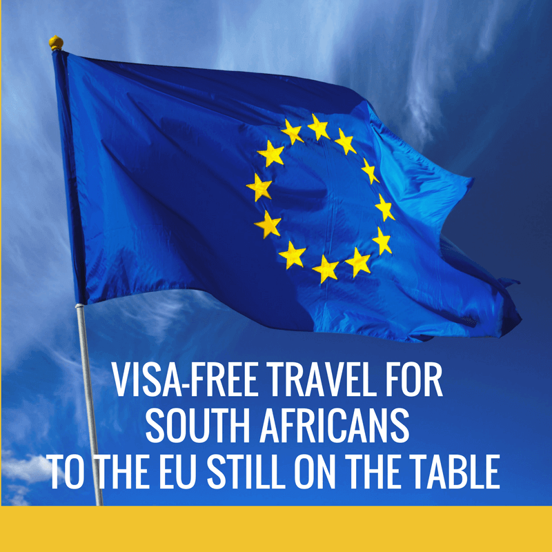 visa free travel for south africa to european countries