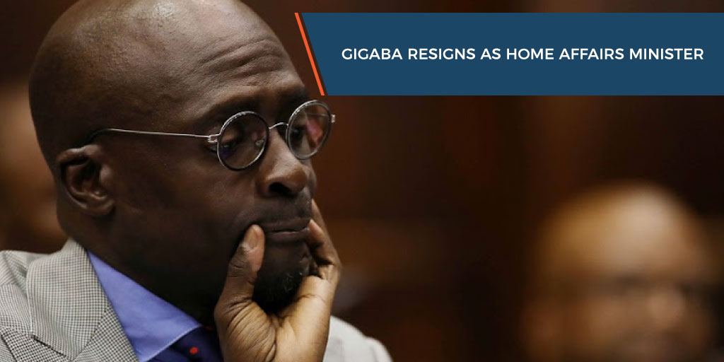Gigaba resigns as Home Affairs Minister