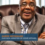 Aaron Motsoaledi - the newsly appointed Minister of Home Affairs