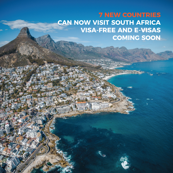 7 new countries can now visit South Africa visa-free and e-visas coming soon