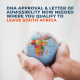 Do You Require A Letter Of Admissibility To Leave South Africa