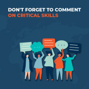 Don't Forget To Comment On Critical Skills