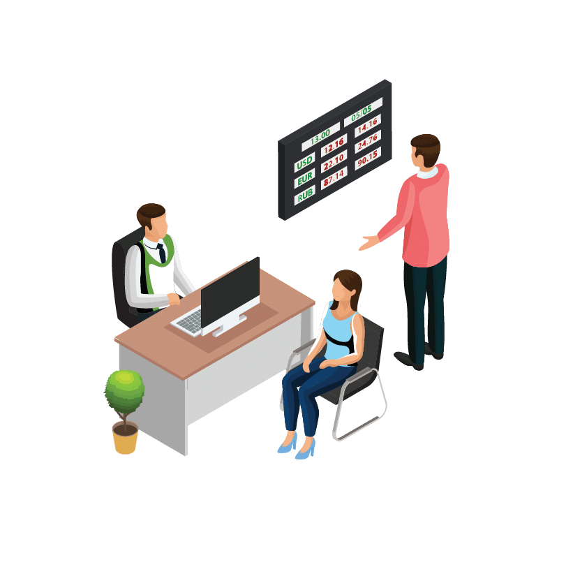 Senior Financial execs illustration